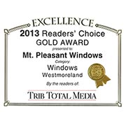 2013 Readers Choice Windows Gold Westmoreland=