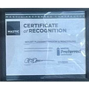 2013 Certificate of Recognition