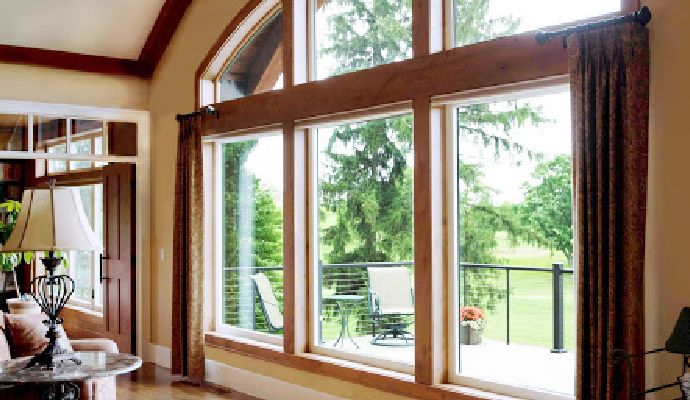 Aeris wood clad window installed in a house in Canonsburg