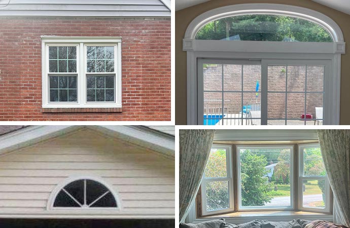 Windows come in a variety of styles.