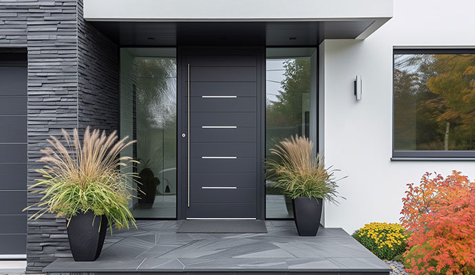 Fiberglass door installed in entrance of a house in Pittsburgh