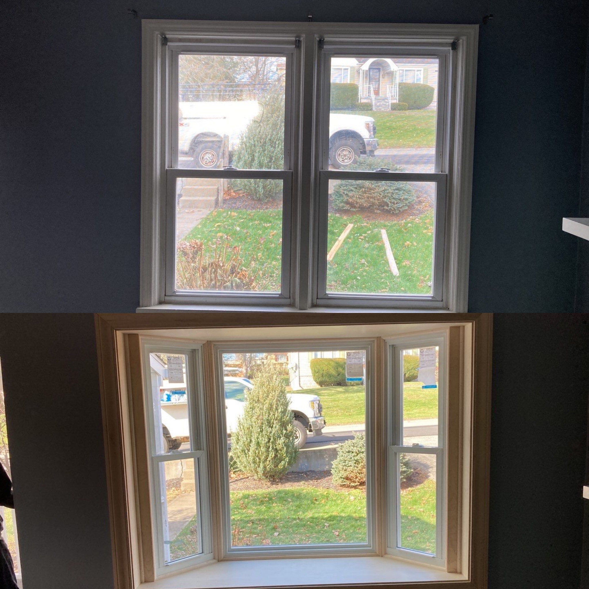 Before and After Window (Inside) 