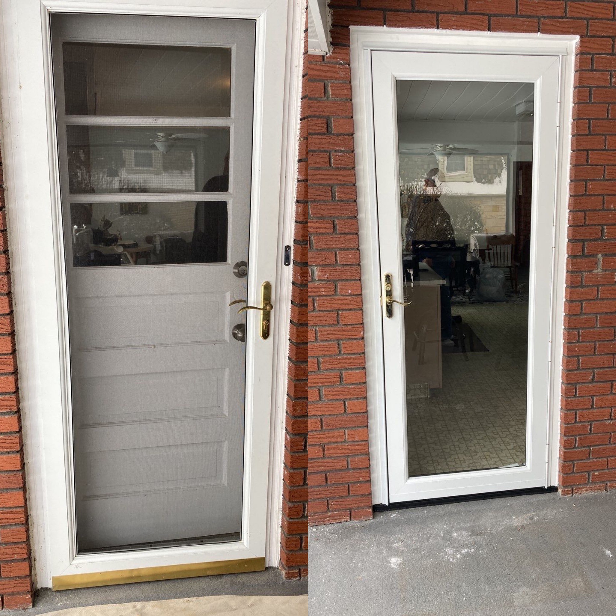 Before and After Door (Outside) 
