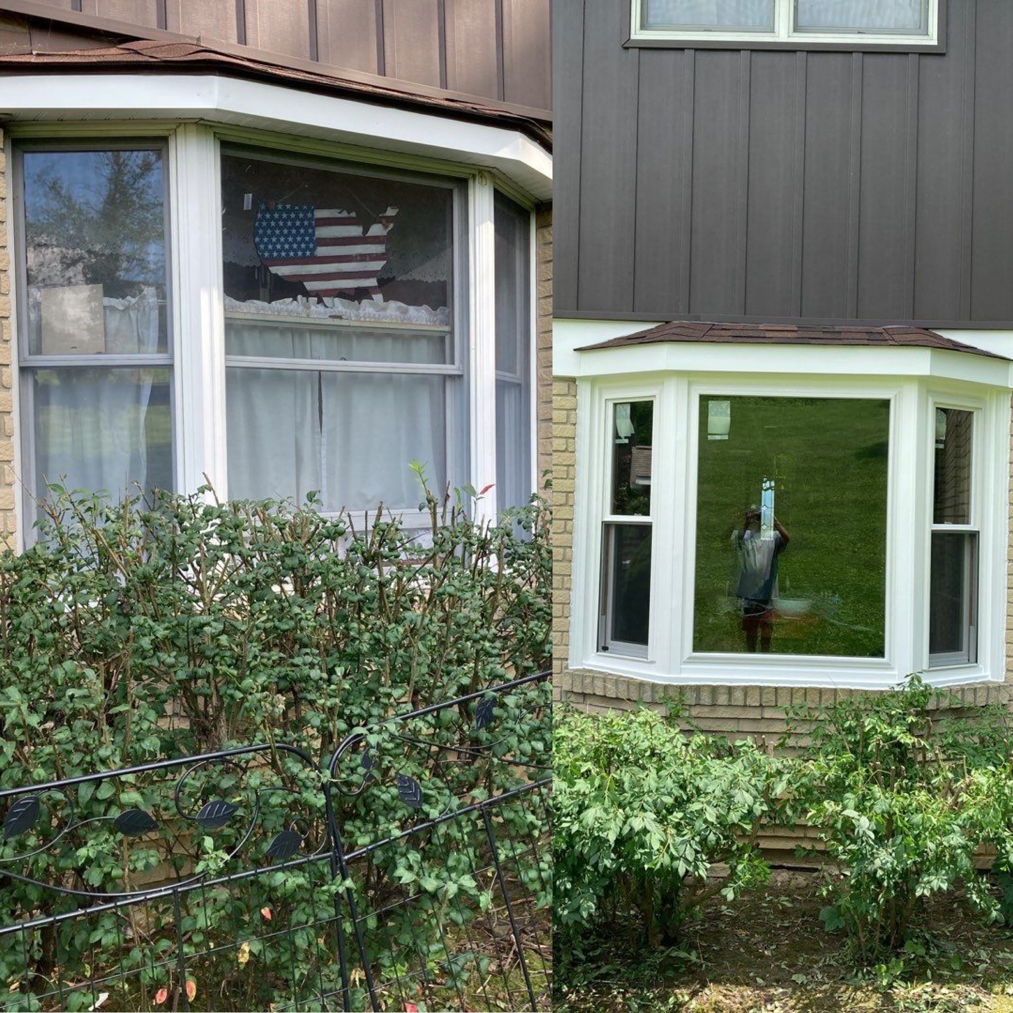 Before and After Bay Window