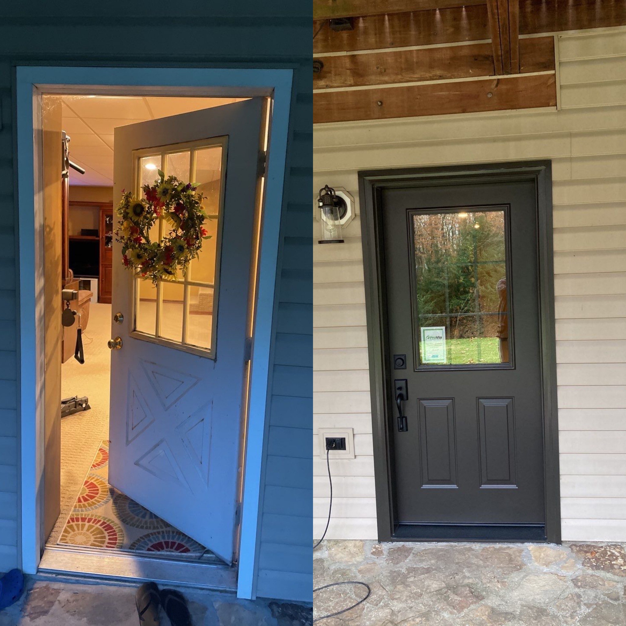 Before and After Door (Outside)