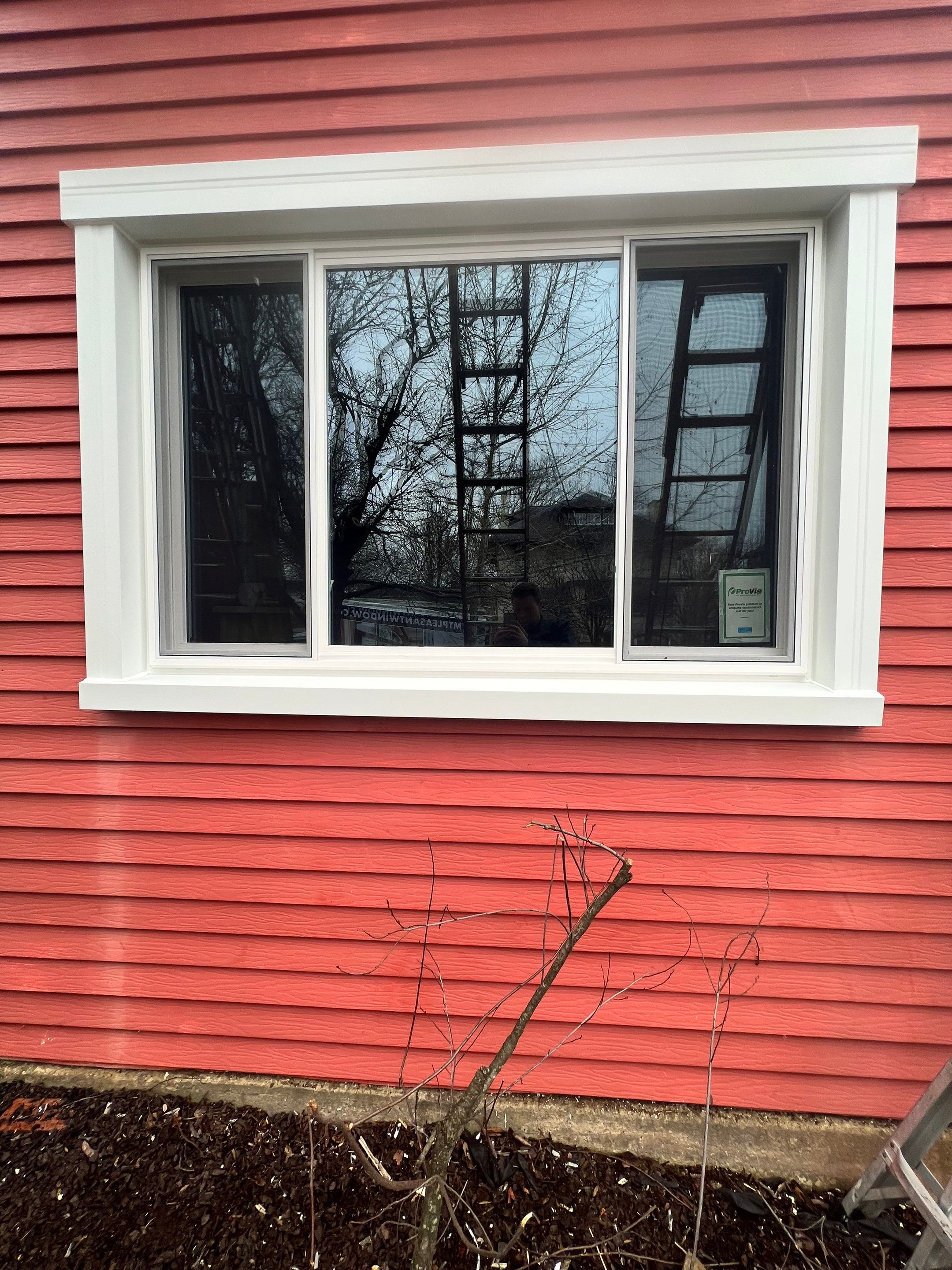 New 3 Section Slider Window in Scottdale by Mt. Pleasant Window & Remodeling