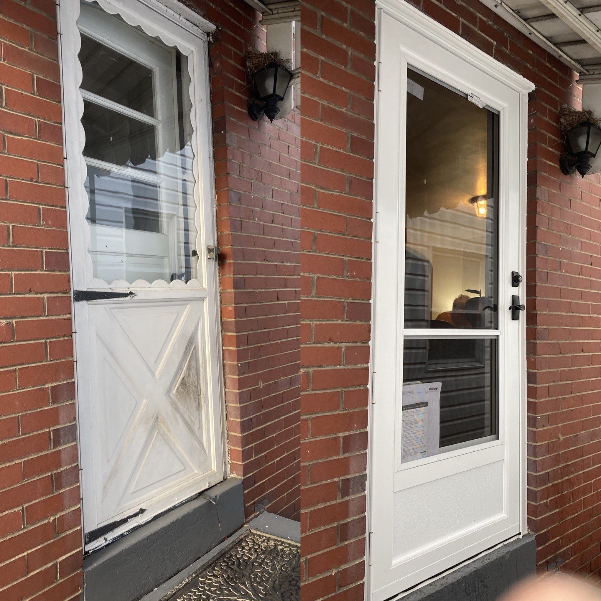 Before and After Entry Door