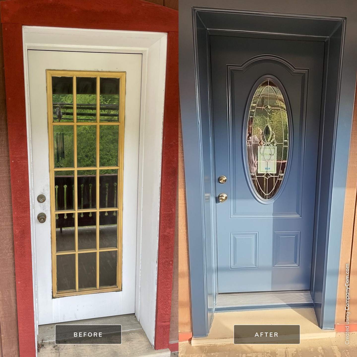 Before & After Door in Slickville 