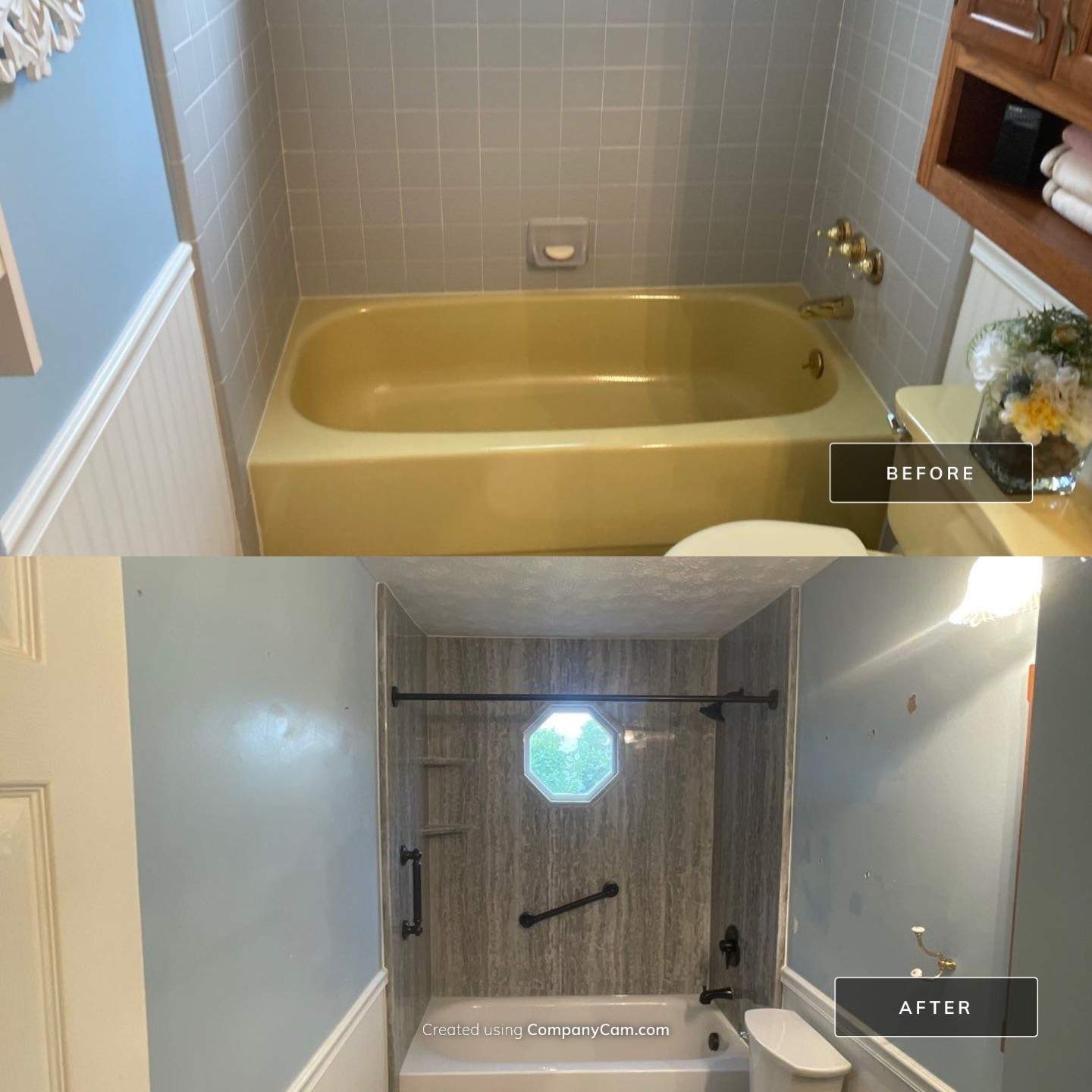 Before and After Tub/Shower Combo
