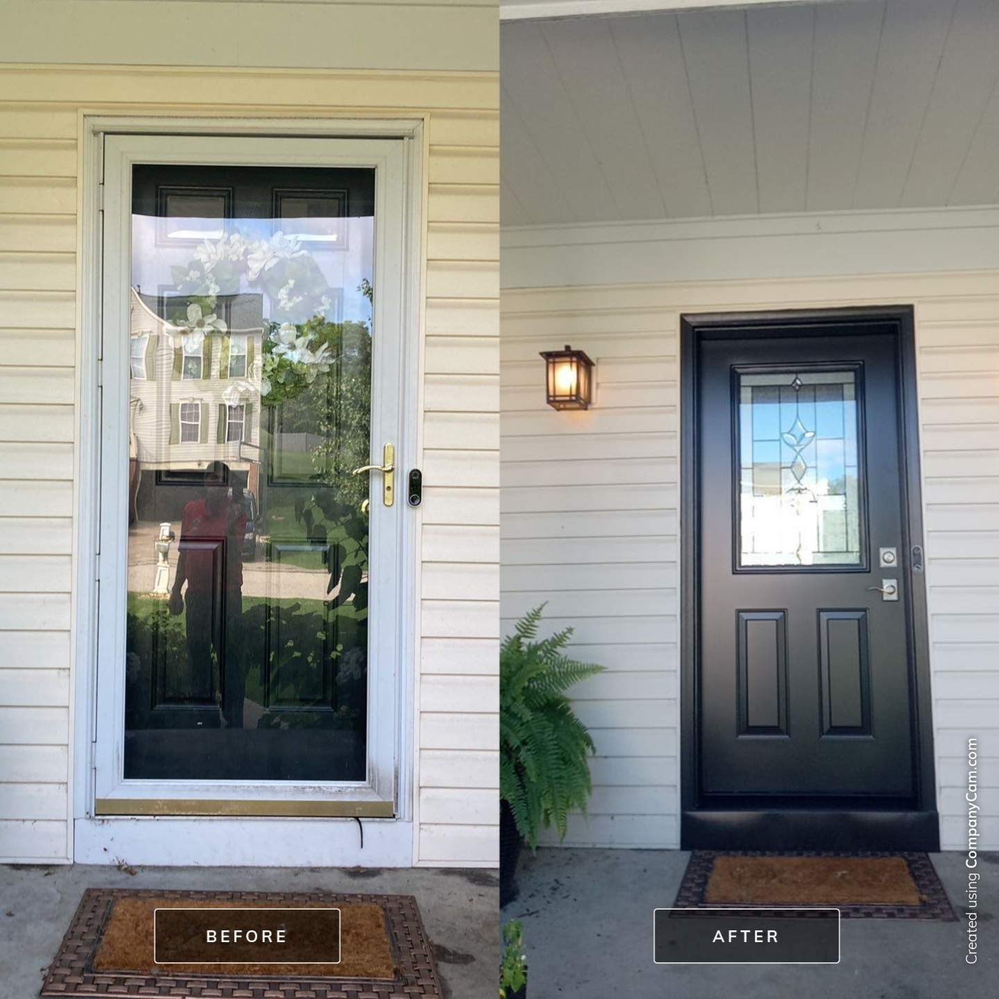 Before and After Entry Door in Greensburg
