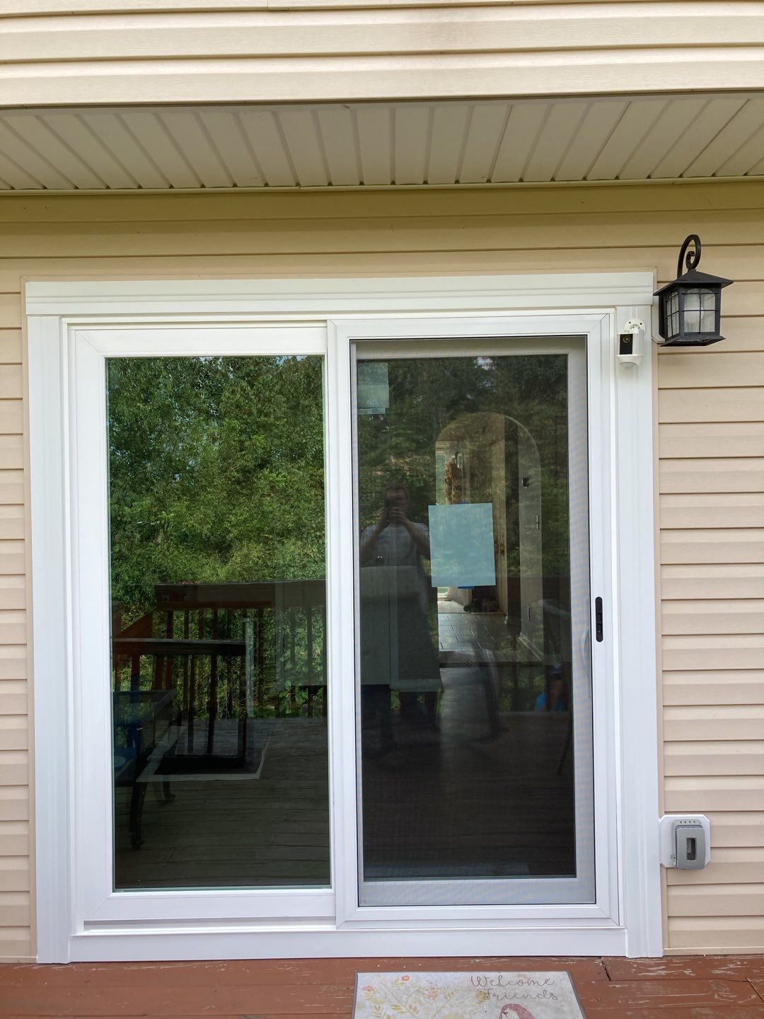 New patio door - exterior