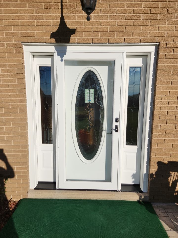 New Entry Door W/Sidelites and Storm Door