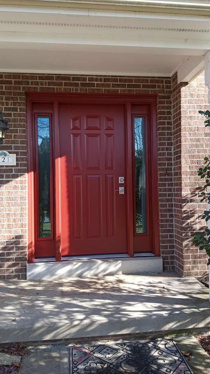 New Entry Door with Sidelites in Harrison City by Mt. Pleasant Window & Remodeling