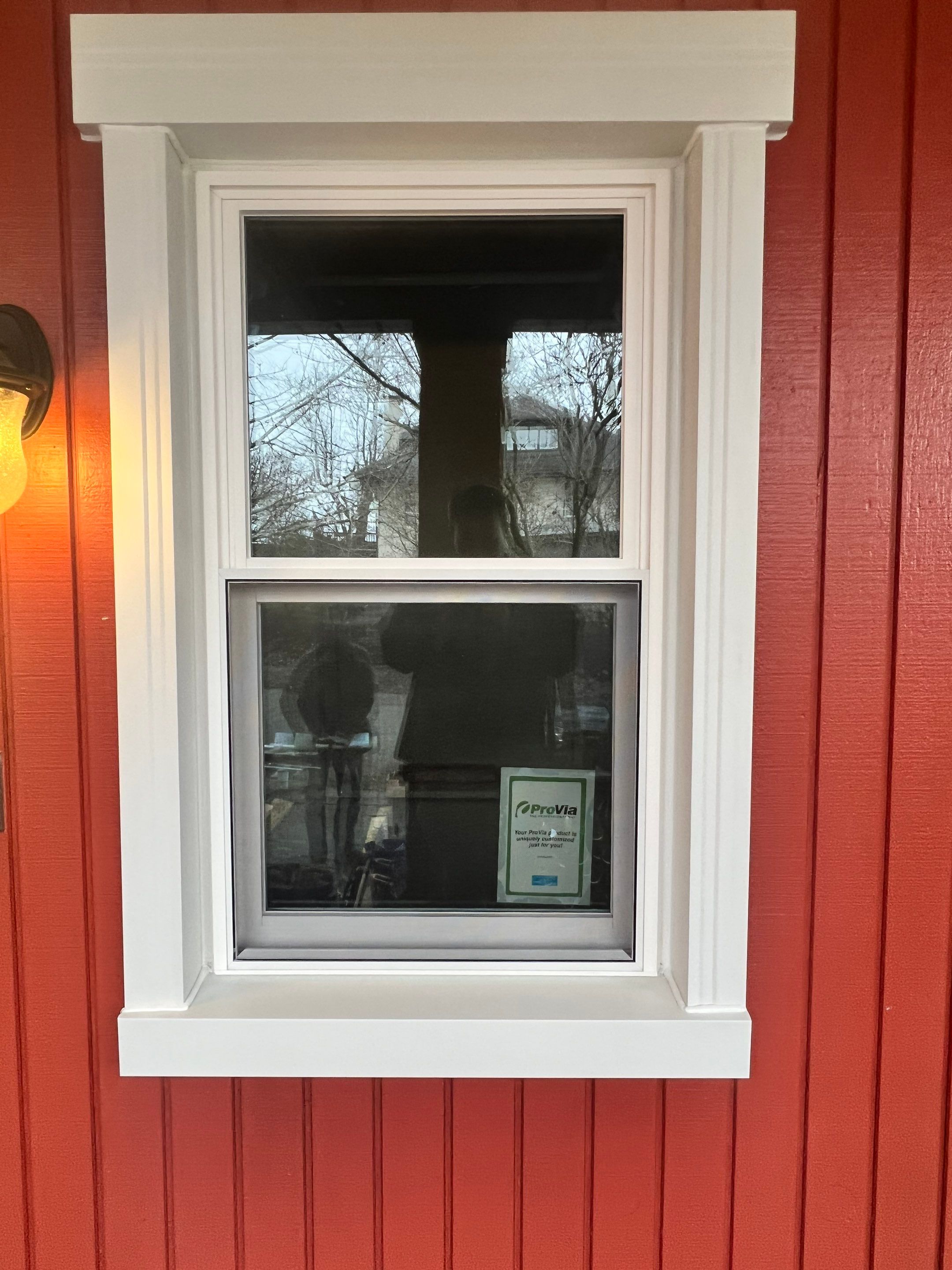 New Double Hung Window in Scottdale by Mt. Pleasant Window & Remodeling