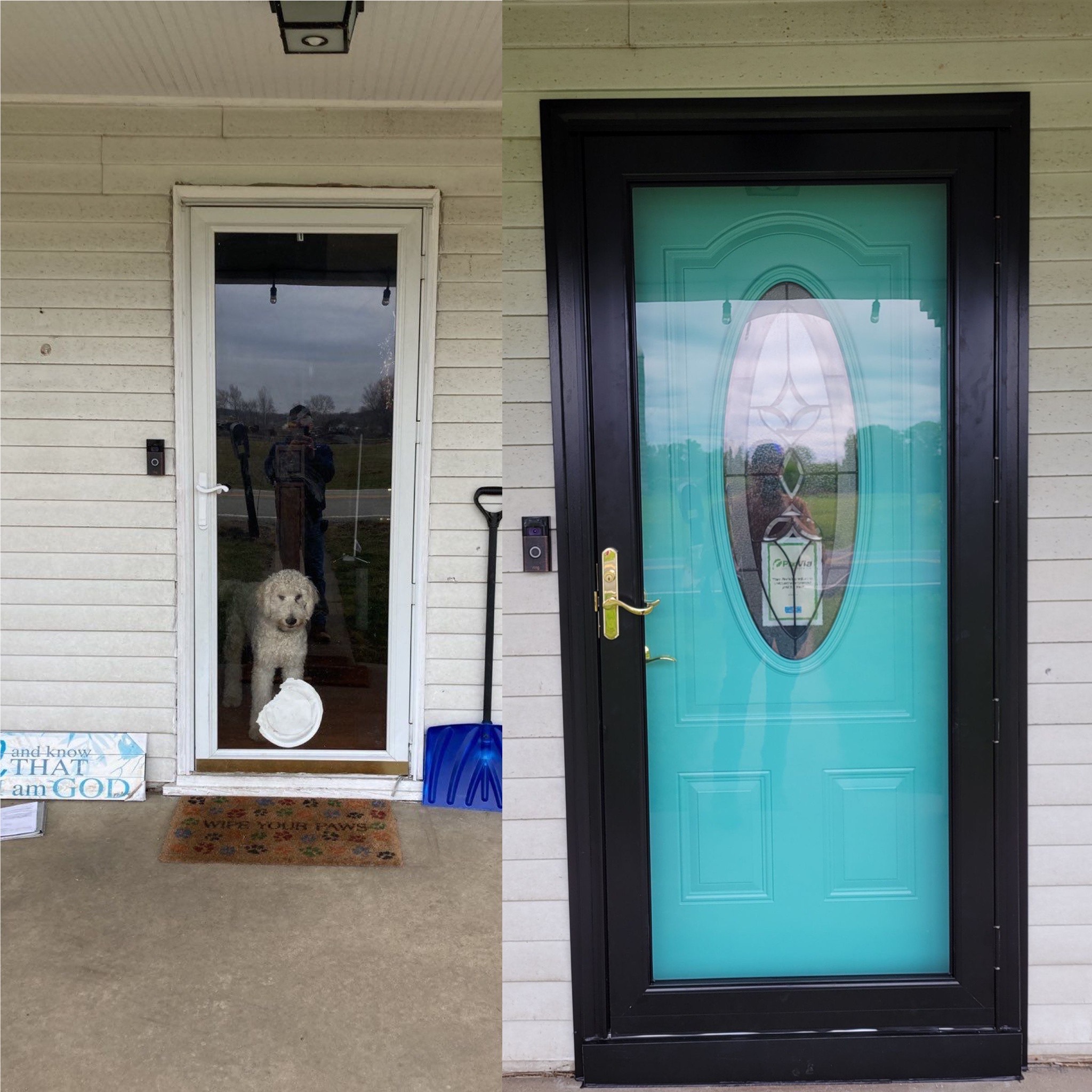 Before and After Entry Door