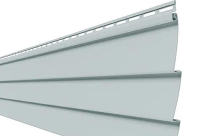 Mastic Ovation™ light gray horizontal vinyl siding panel for home exterior walls
