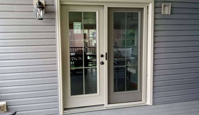 Stylish swing patio doors in a house in Pittsburgh