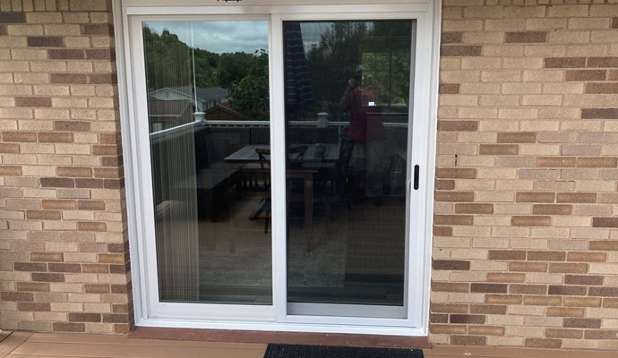 Well maintained swing patio doors in a house in a Pittsburgh