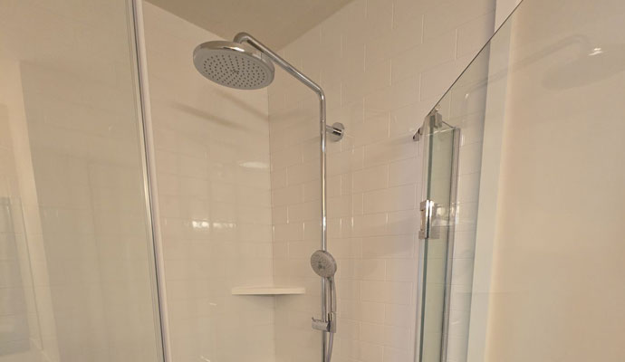 Remodeled shower space in a house in Canonsburg