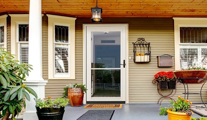 Installed Spectrum Storm Door