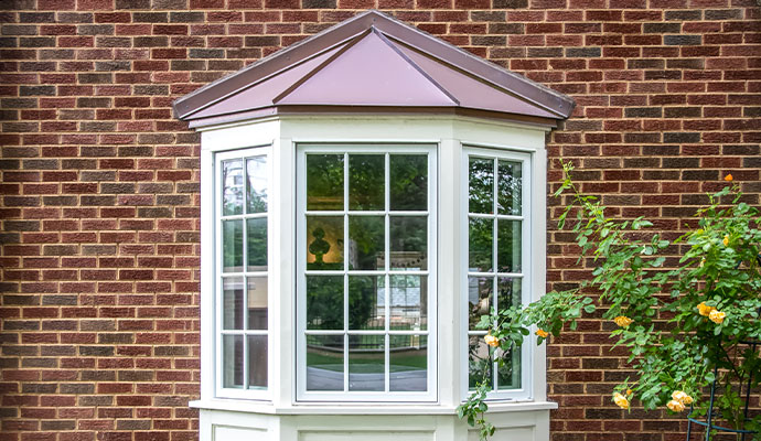 Bay window outside view