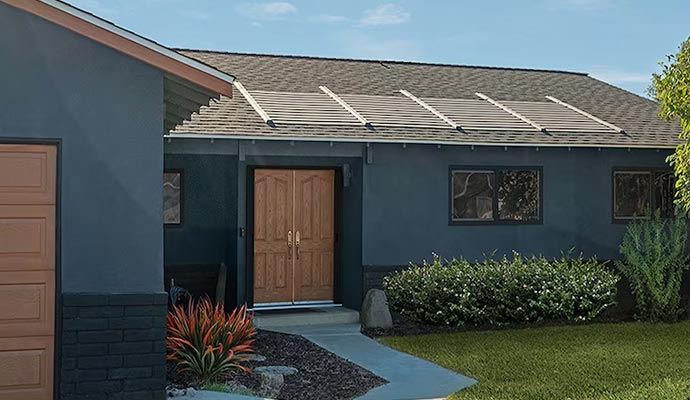 GAF timberline roof on a house