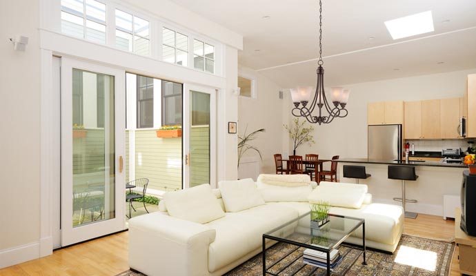 Sliding patio door installed in a house in Carnegie