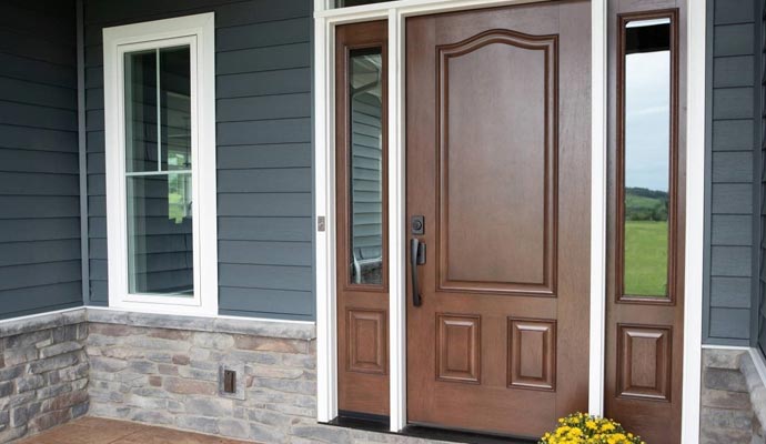 Woodgrain Entry Doors Installation in Pittsburgh, PA